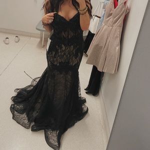 Black sparkly prom dress